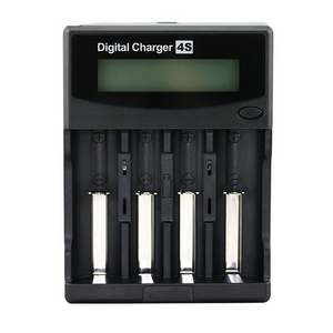 Enook 4-slot Multifunctional Battery Charger for 18650 Rechargeable Cylindrical Batteries