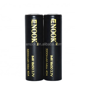 Newest Enook rechargeable battery 18650 3200mah 40A 3.7V Black battery with good quality for electric scooters