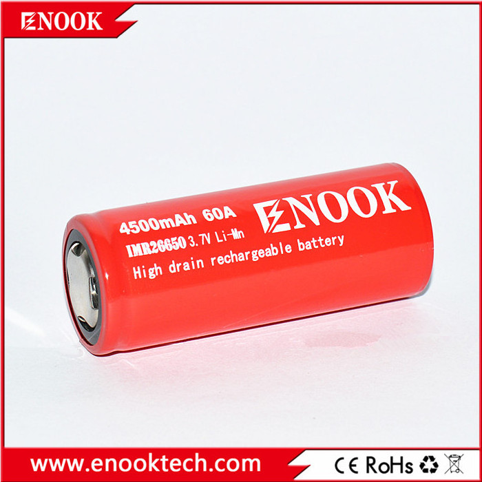 Battery cilindrica ricaricabile agli ioni di litio ad alta capacity 26650 4500mah 3.7v li-ion rechargeable battery