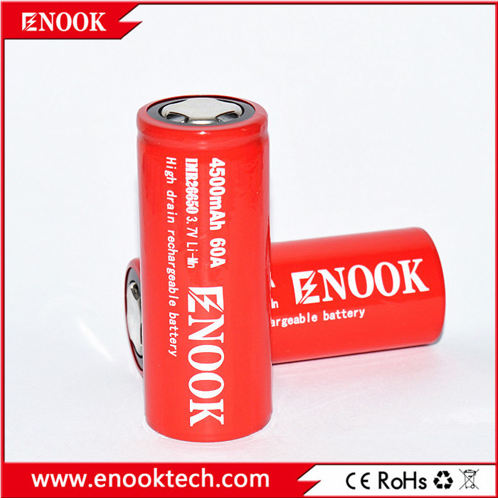 Battery cilindrica ricaricabile agli ioni di litio ad alta capacity 26650 4500mah 3.7v li-ion rechargeable battery