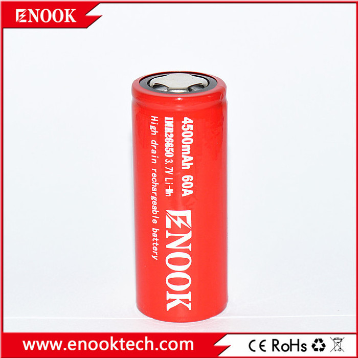 Battery cilindrica ricaricabile agli ioni di litio ad alta capacity 26650 4500mah 3.7v li-ion rechargeable battery