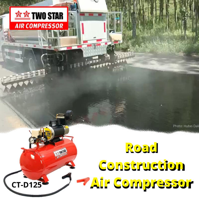 12V DC Offroad Road Assist Truck Tire Oil Less Industrial Piston Mini Air Pump Portable Air Compressor with 25 liter tank