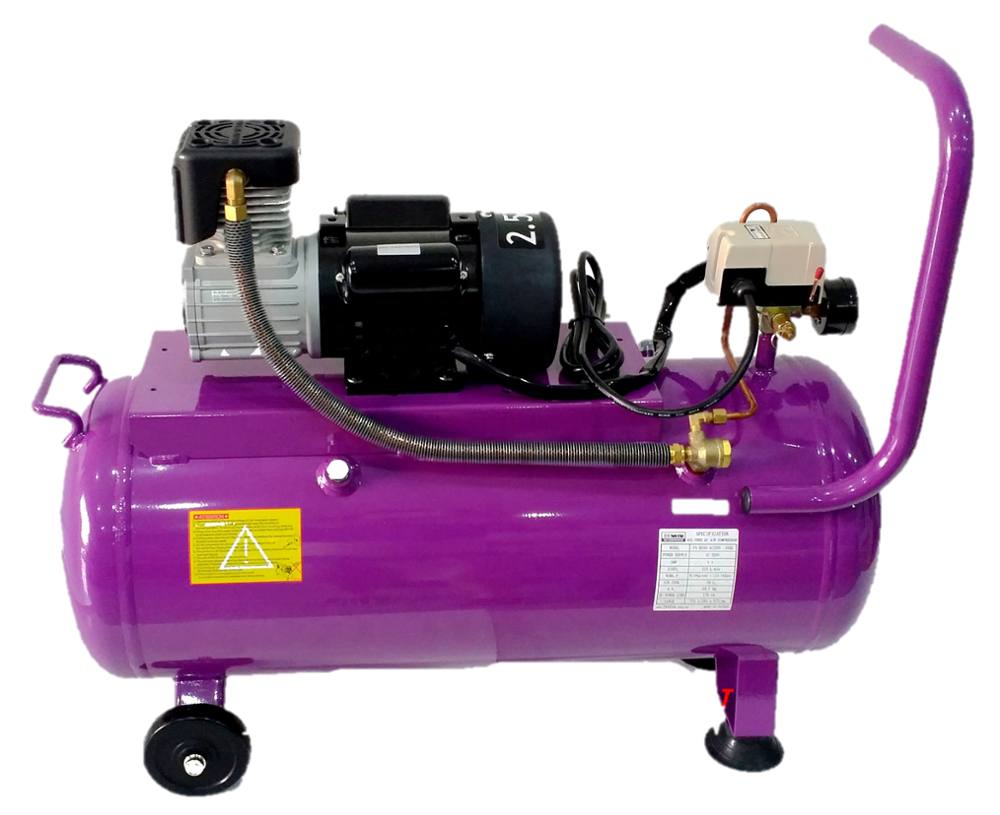 220V High Efficiency Long Duty Cycle High Quality 2.5HP Oil Free Portable Mini Air Compressor with 50 liters tank