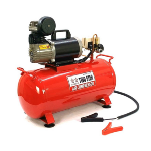 12V DC Offroad Road Assist Truck Tire Oil Less Industrial Piston Mini Air Pump Portable Air Compressor with 25 liter tank