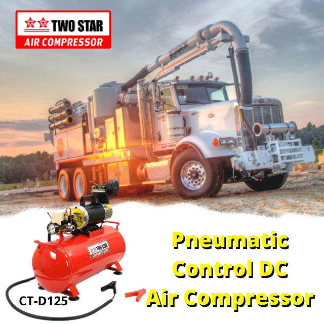 12V DC Offroad Road Assist Truck Tire Oil Less Industrial Piston Mini Air Pump Portable Air Compressor with 25 liter tank