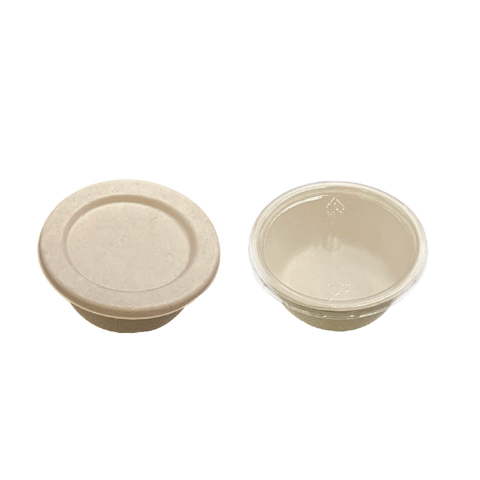 Best Selling Taiwan Brand Recyclable Sugarcane Bagasse Compostable Sauce Cup For Sale