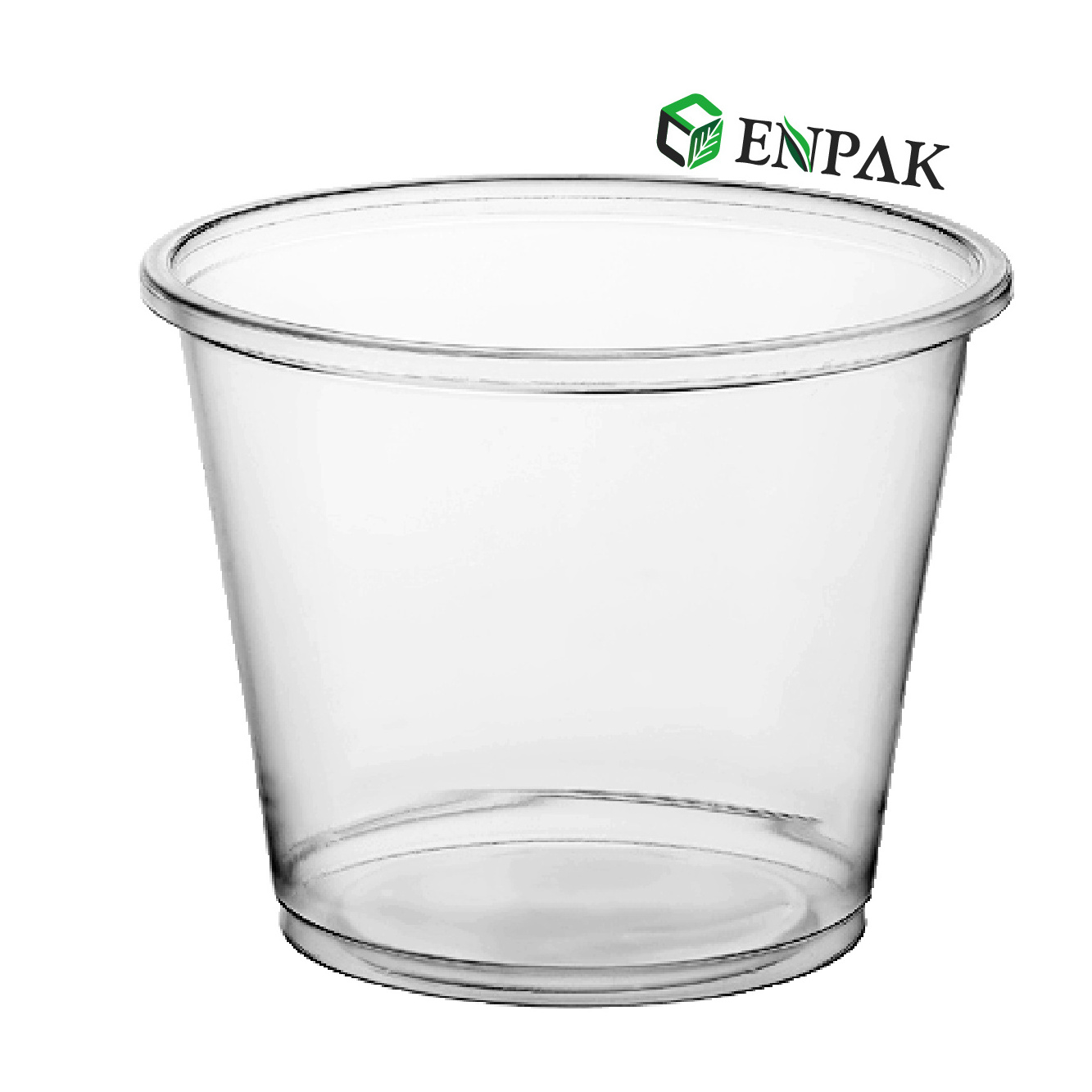 5.5oz plastic container and lid Plastic PET Fruit Sauce Cup with Lid