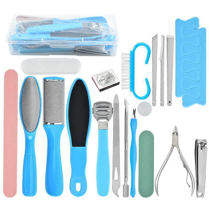 Hot sale Stainless Steel Foot Rasp Foot Peel and Callus Clean Feet Dead Skin Tool Set for Women Men Pedicure Tools Kit