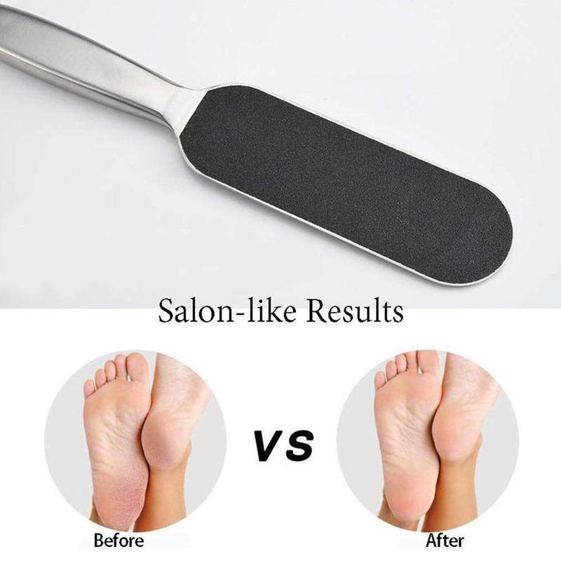 Reusable replacement sandpaper stainless steel double sided callus remover professional foot file set pedicure kit