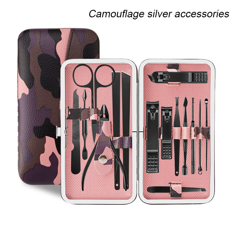 stainless steel 12 pieces nail clipper baby nail clippers nail cutter kit manicure pedicure  mens manicure set