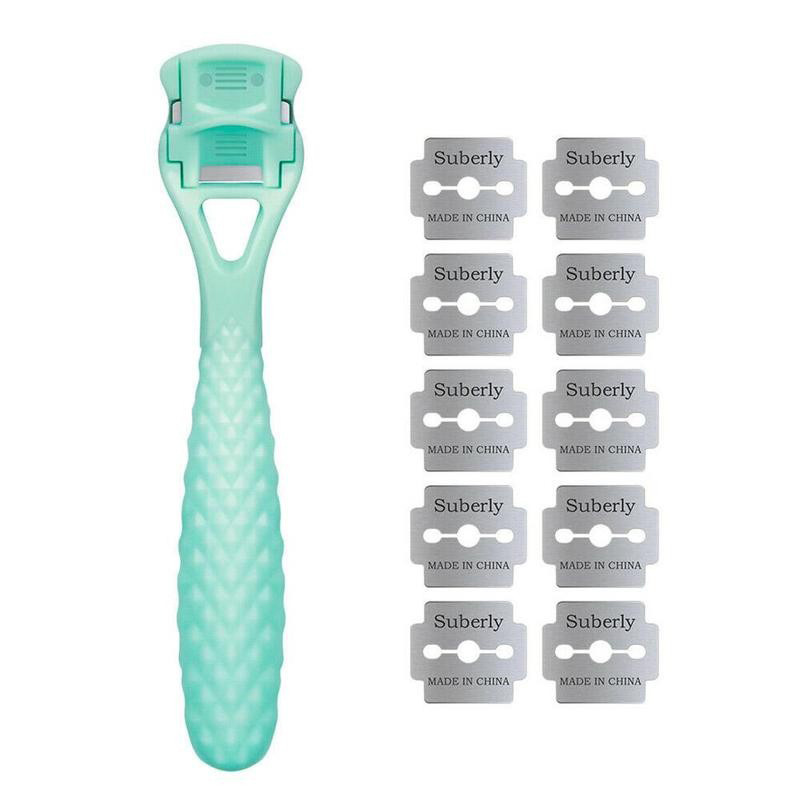 Foot Callus Shaver & Scraper Callous Removers for Feet Razor Tools with 10 Blades Professional Pedicure Knife