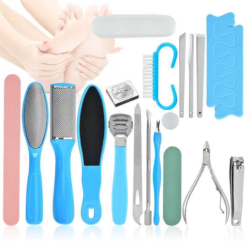 Hot sale Stainless Steel Foot Rasp Foot Peel and Callus Clean Feet Dead Skin Tool Set for Women Men Pedicure Tools Kit