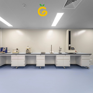 Factory Direct Price Science Lab Workstations Laboratory Equipment with Drawing Wet H-frame PP Laboratory Bench Customized