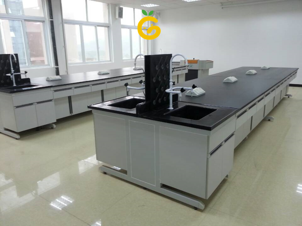 Factory Direct Price Science Lab Workstations Laboratory Equipment with Drawing Wet H-frame PP Laboratory Bench Customized