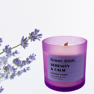 Candles Scented Luxury Soy Wax Candle Wholesale Lavender Iris Flower Scented Candle