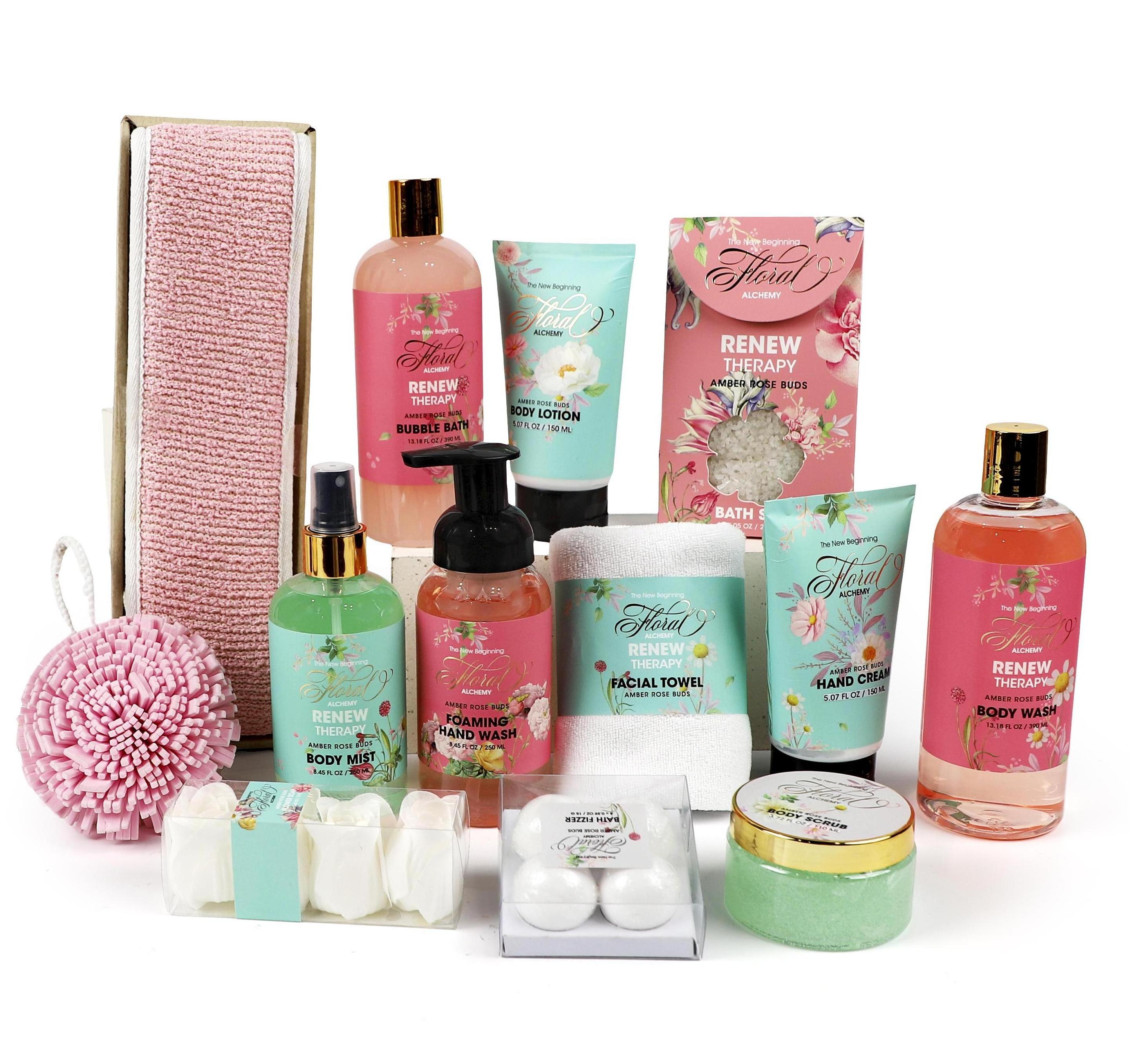 Private Label Luxury Moisturizing Spa Set Rose Fragrance Bath and Body Care Gift Sets for Women