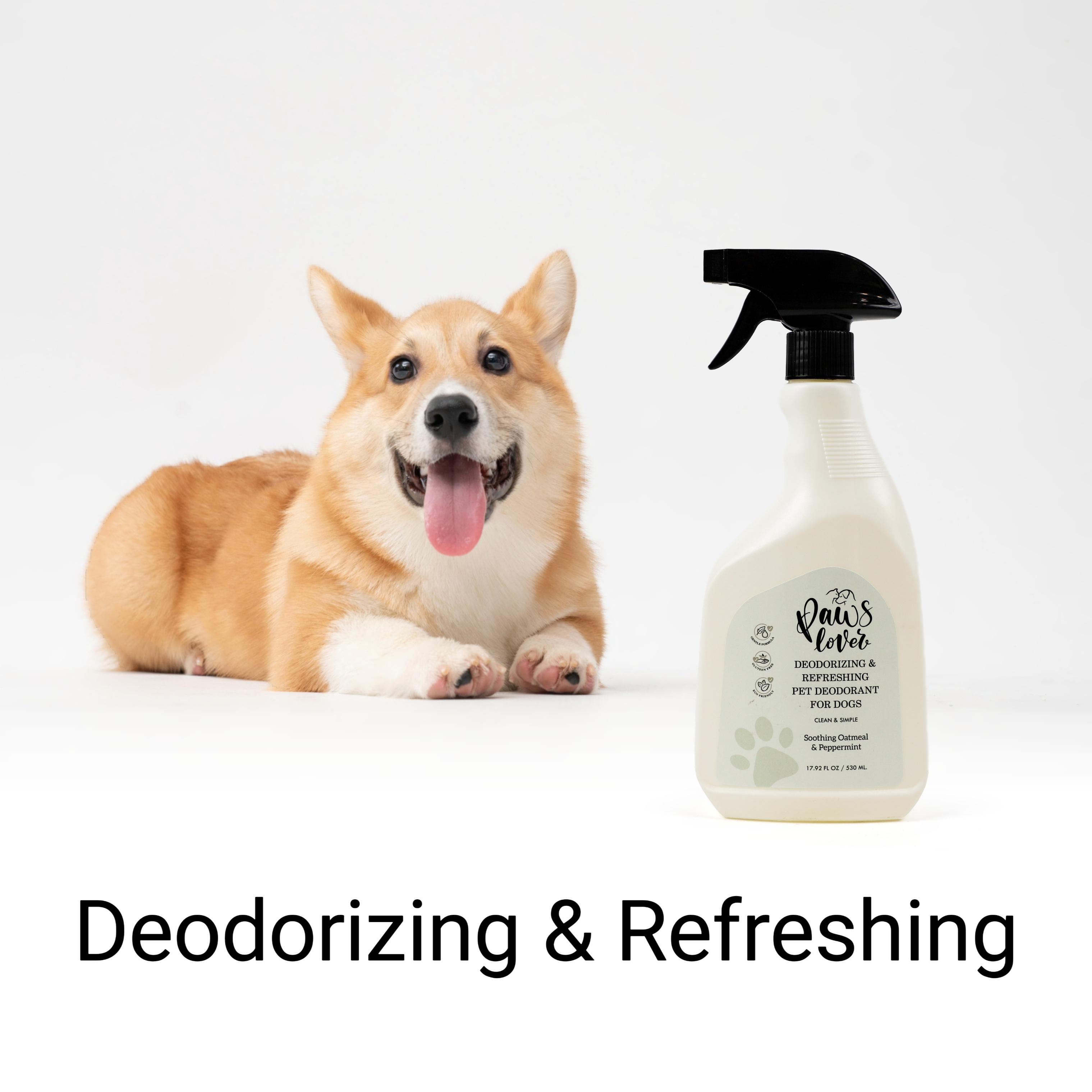 Private Label 530ml Pet Odor Eliminator Cleaner Spray Deodorizing and Refreshing Deodorant for Dogs