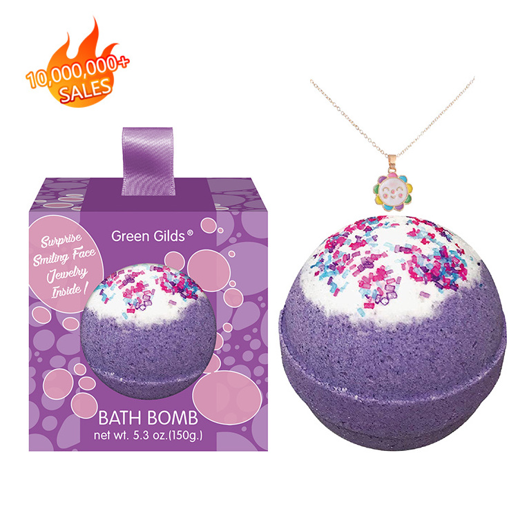 detox oatmeal lavender mermaid herbal toys ring inside bathbomb fizzy bath bombs supplies