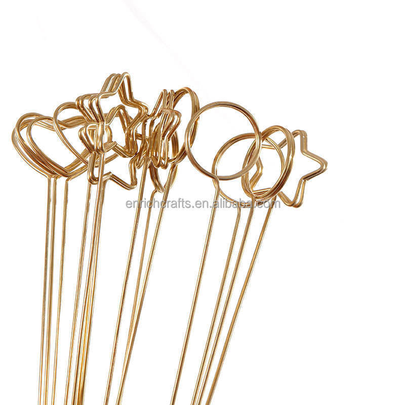 2023 hot selling Metal Holder Bouquet Card Insert Florist Material Metal Flower Card Holder