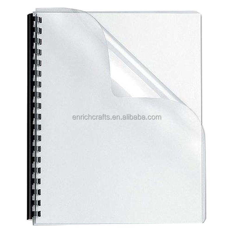 Clear Pvc/ PP Binding Covers A4 Binding Covers Pvc Book Binding Cover For Report Presentation