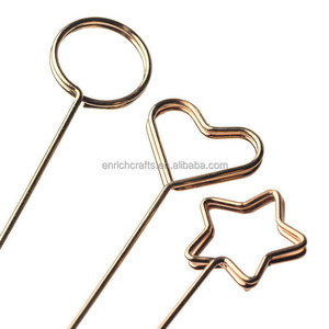 2023 hot selling Metal Holder Bouquet Card Insert Florist Material Metal Flower Card Holder