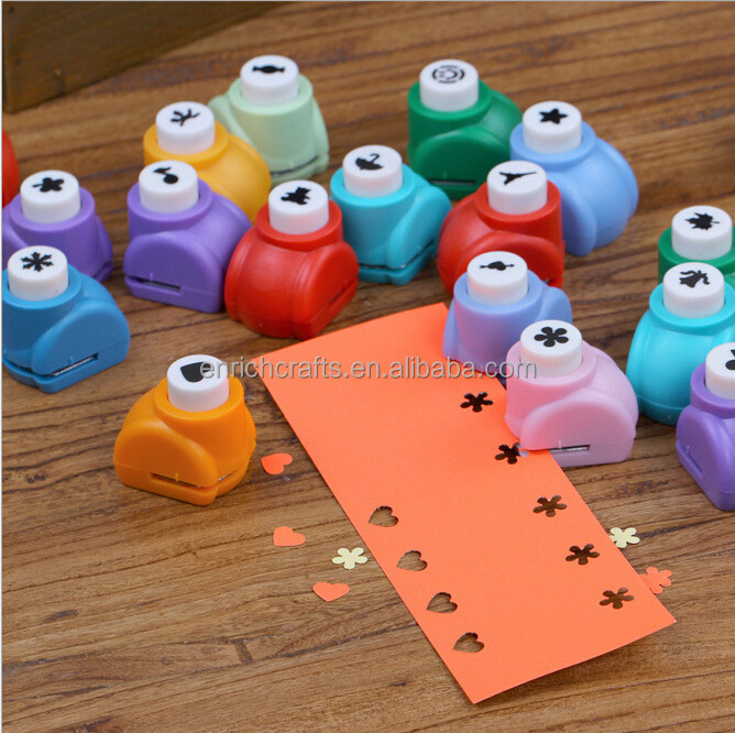 Mini Craft hole punch set small paper puncher kit DIY scrapbook punches for kids