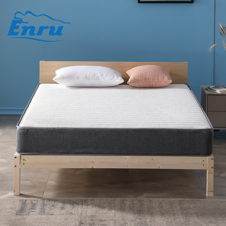 King size bed supplier pocket bonnell spring mattress coil auto cutting memory foam mattress