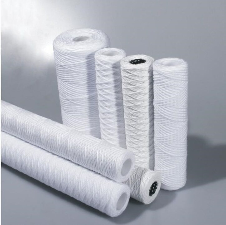 Sediment string wound filter cartridge for water filtration