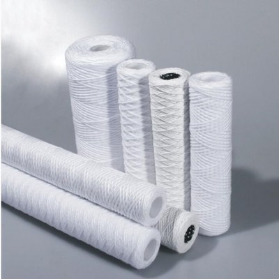 Sediment string wound filter cartridge for water filtration