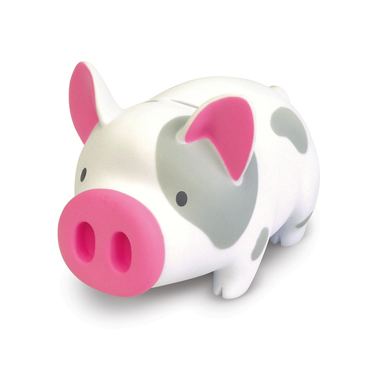 Children's gifts animal shaped plastic coin counting piggy bank