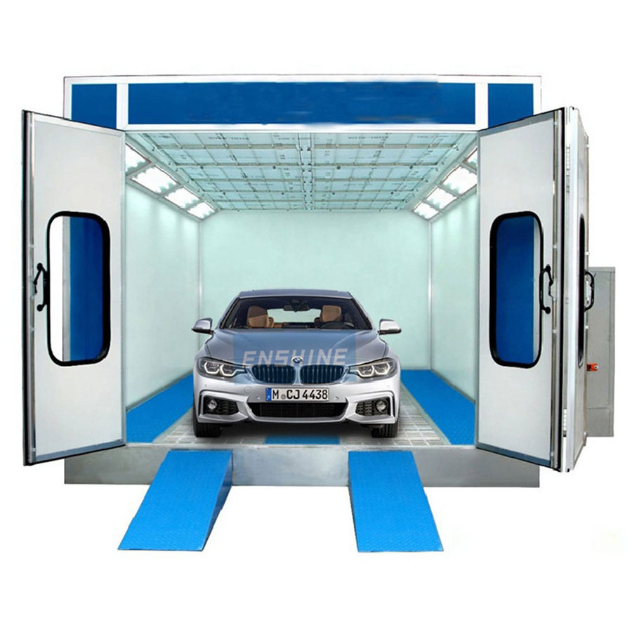 Customized Eps Or Rock Wool Wall Panel Car Paint Spray Booth with Heating System For Sale