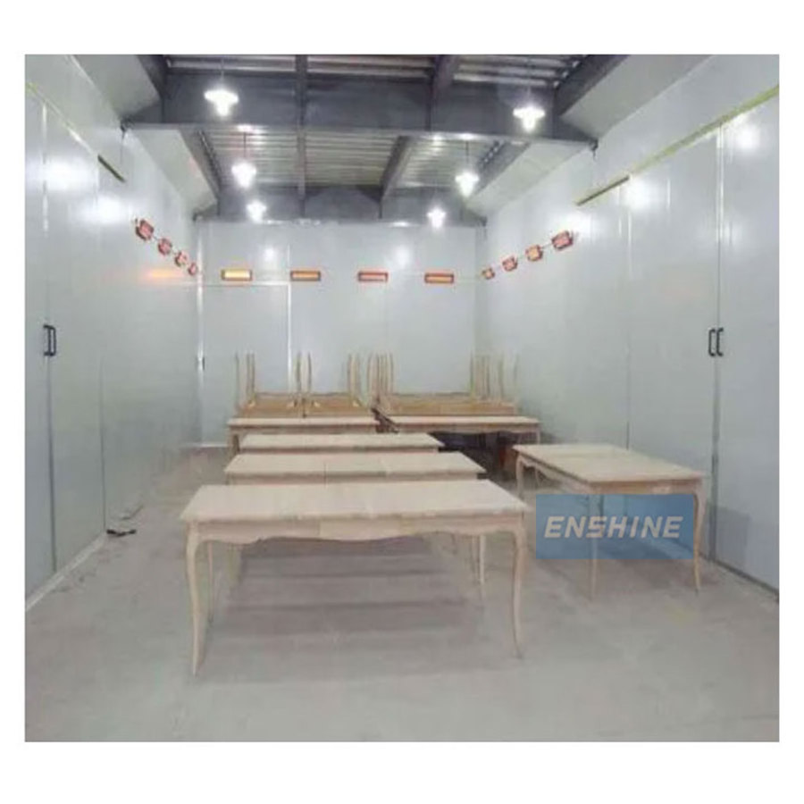 Professional Supplier Customized Furniture Spray Paint Booth with Preparation Room For Sale