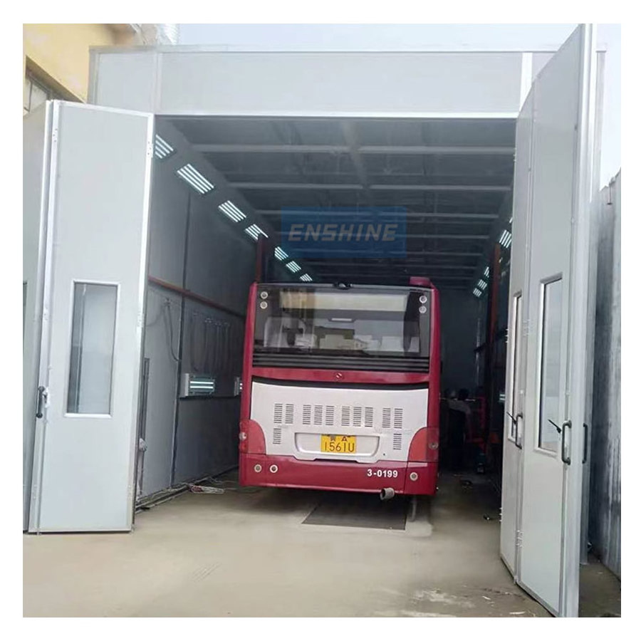 12m large vehicle truck spray booth high quality industrial paint booth with heating system