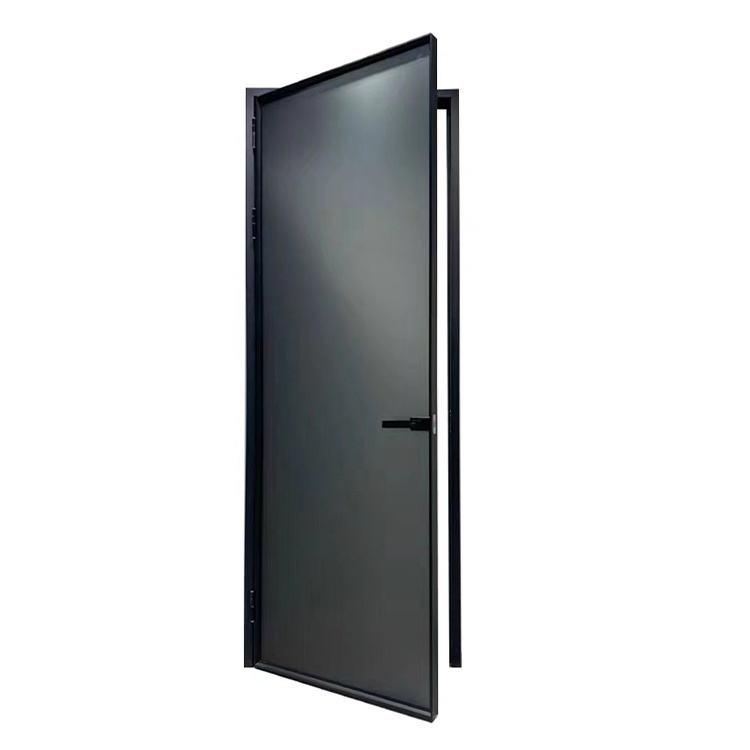 Most Popular Glass Interior Door Foshan Bathroom Flexible Frosted Glass Swing Door