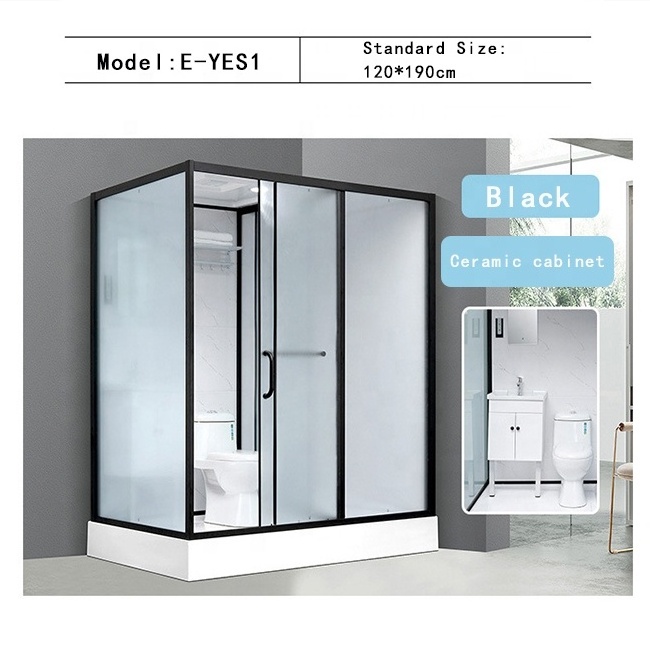 Modular shower toilet unit outdoor bathroom pods tent sinks wc prefabricated complete shower combo