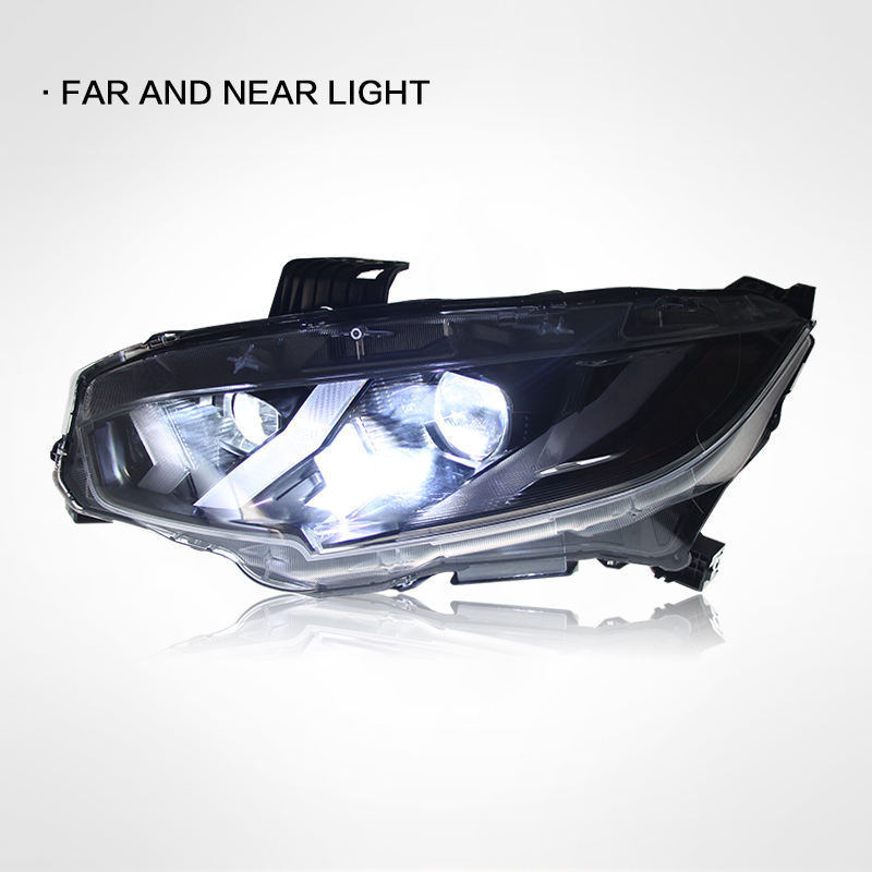 Headlight For HONDA Civic headlight  2022 2023 Assembly DRL Parking Turning Signal LED