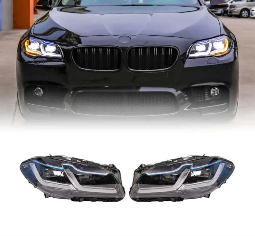 BMW F10 led headlight  Modified Head Lamp Head light LED Daytime Running Lights For BMW 5 series F10 F18 2011-2017