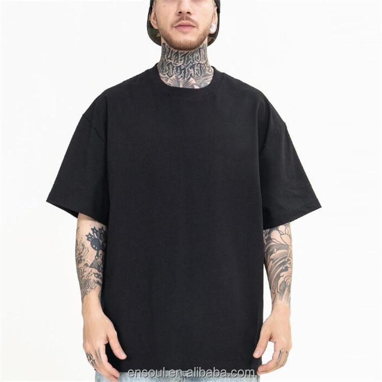 OEM Manufacturer Wholesale Heavy High Quality Oversize Custom Logo Blank 100% Cotton Men's Plain T Shirt