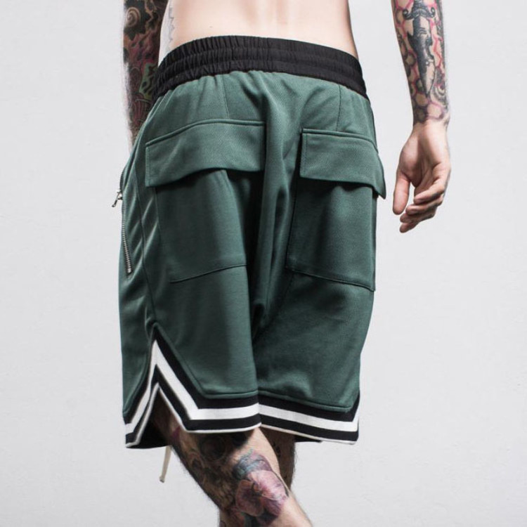 OEM fashion high quality custom casual fitted baseball mesh shorts for men