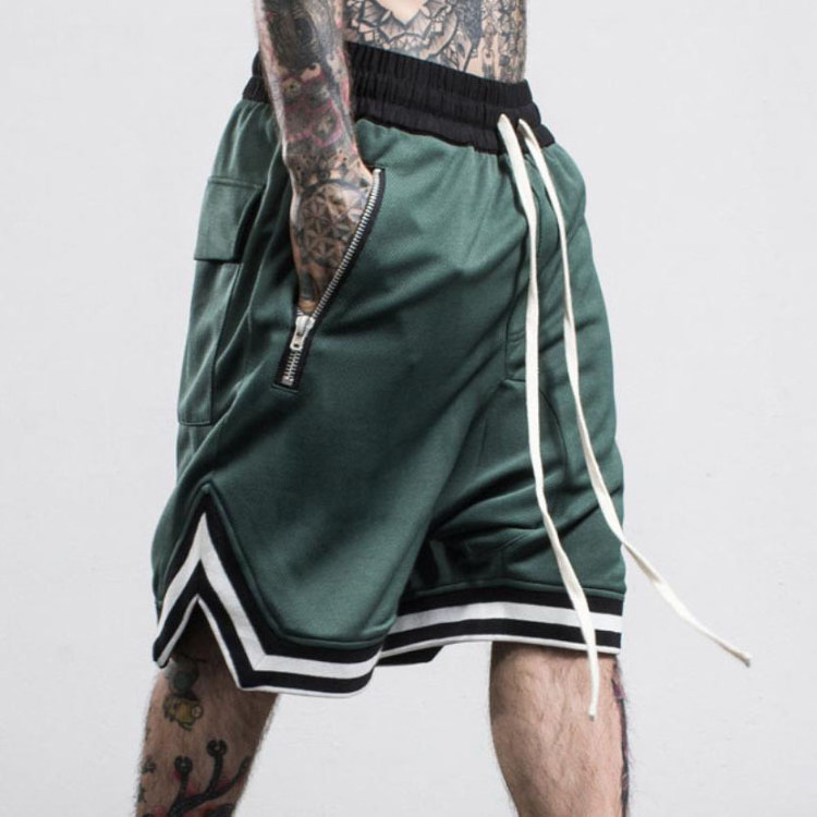 OEM fashion high quality custom casual fitted baseball mesh shorts for men