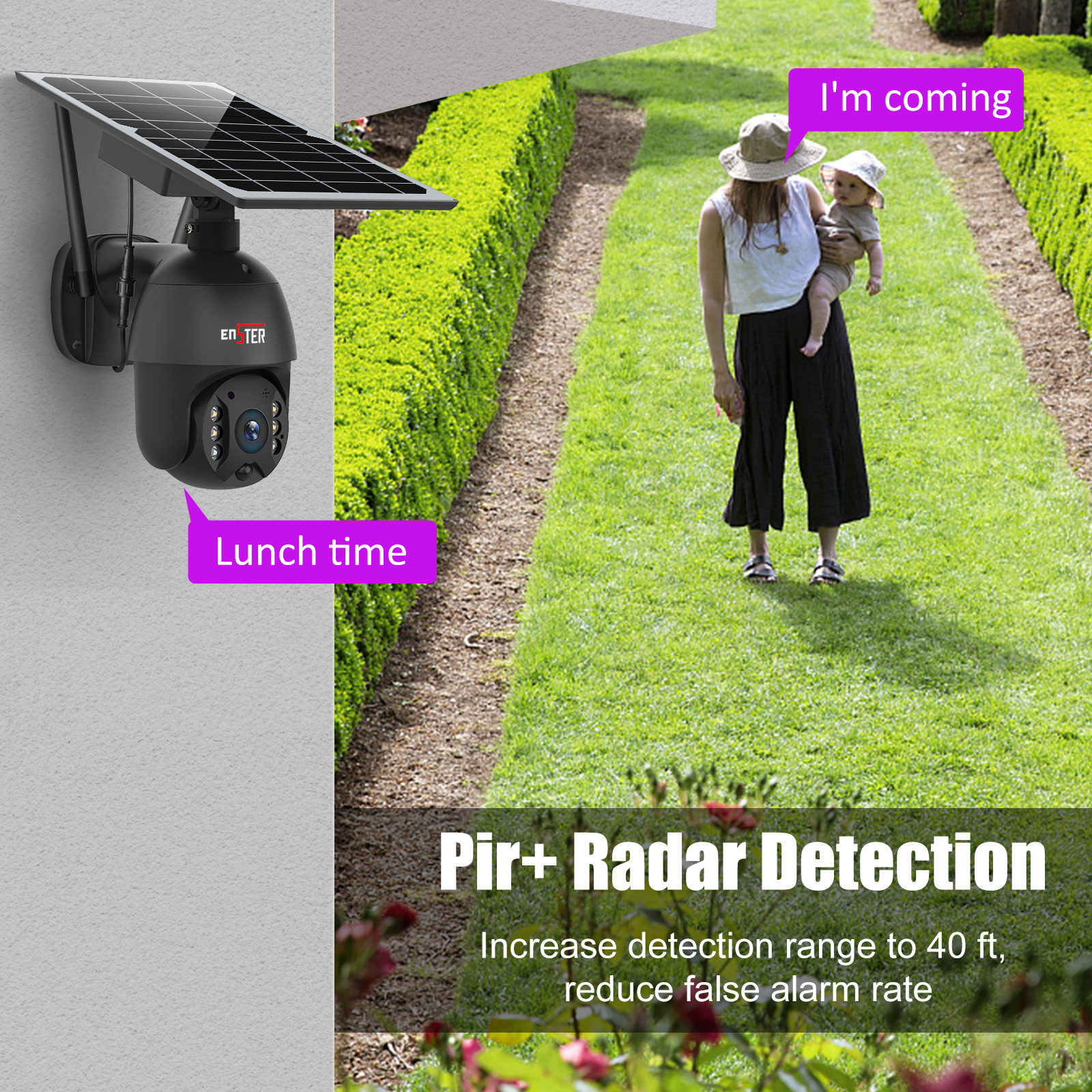 2MP Outdoor Security Surveillance Two-way Audio Solar Panels 4G Lte Sim Card Pan Tilt Dome Battery Power CCTV Camera