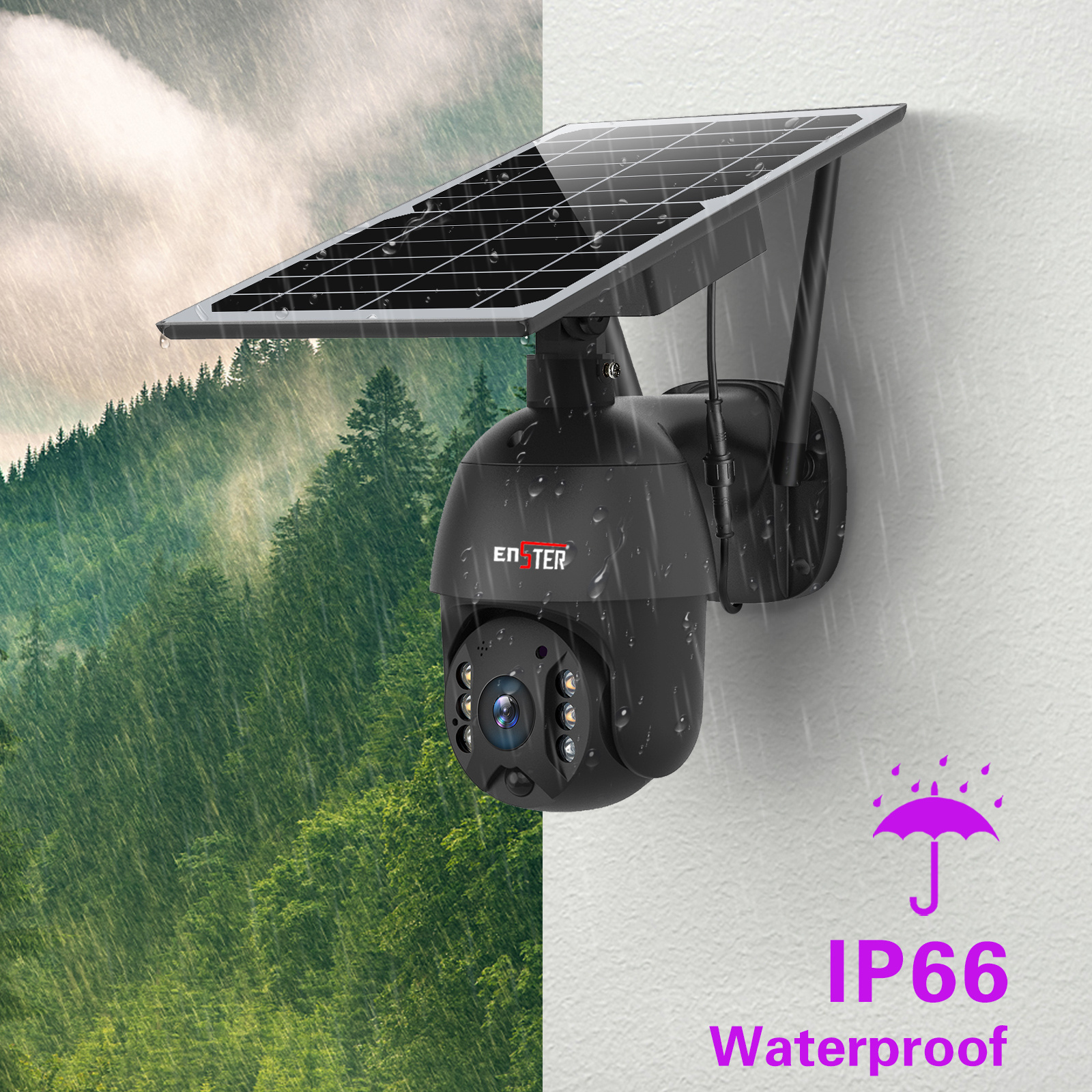 2MP Outdoor Security Surveillance Two-way Audio Solar Panels 4G Lte Sim Card Pan Tilt Dome Battery Power CCTV Camera