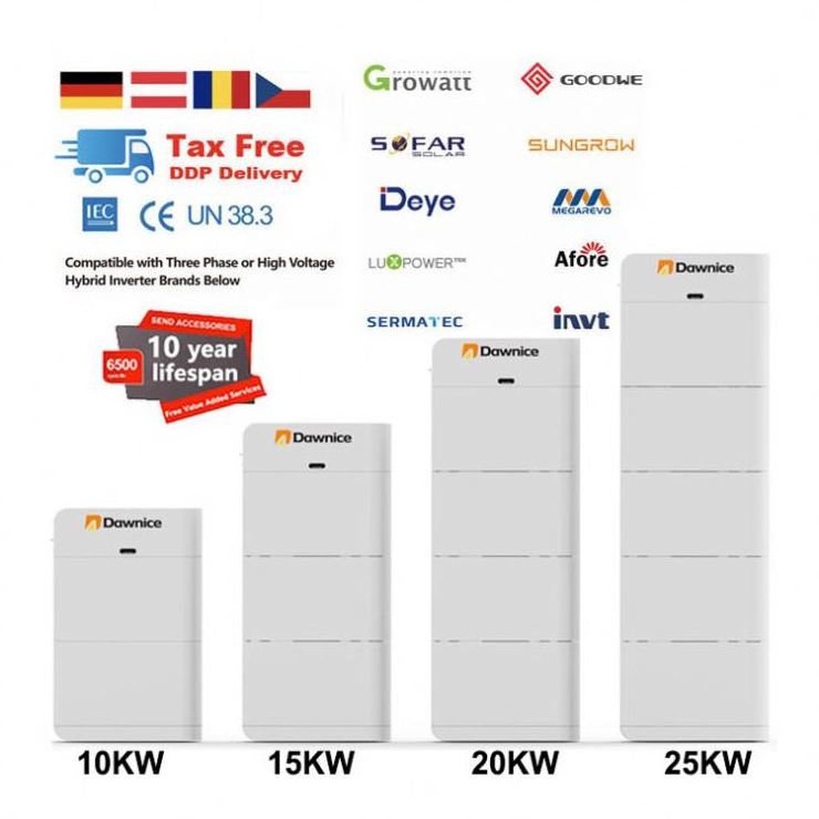 Dawnice 51.2V 30kwh Lifepo4 48V 600ah 30 kwh lithium ion battery pack 30kw home akku solar battery bank