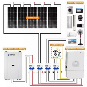 4kw 3kw 5kw 10000w Off Grid Solar System 25kw 40kw 10kva 50kva Complete Solar Kit Power System With 500w Solar Panel