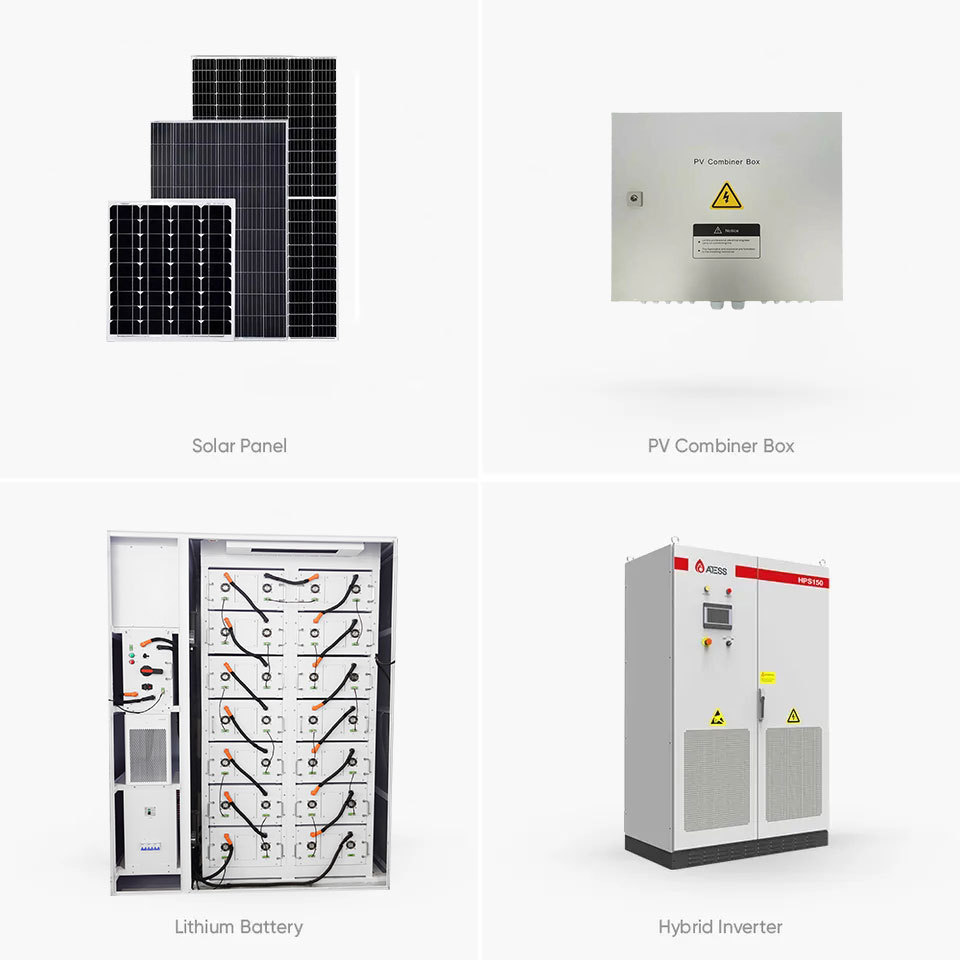 Dawnice 100Kw 200Kw 300Kw 350kw 400kw 200kva 300kva 500kva Solar Energy System Atess  Solar Power System Complete Kit