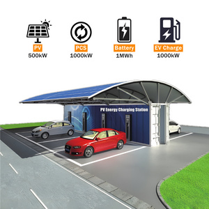 Professional Customization 1MW 2MW 500KW Commercial CCS2 DC Home Car Electric Solar EV Charging Stations