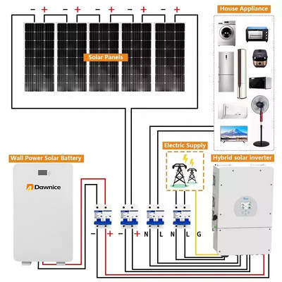 Wholesale Price Complete Solar Energy Storage System Home 3Kw 5Kw 7Kw 8Kw 10Kw 48V Hybrid On Off Grid Solar Panel Power System