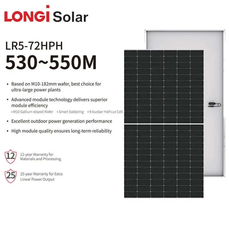 Hot Sale Longi Solar Panel 410-425W 410w 415w 420w 425w 435w 460w Longi All Black Photovoltaic Mono Solar Panels