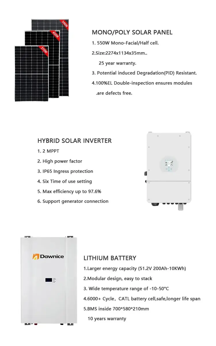 Wholesale Price Complete Solar Energy Storage System Home 3Kw 5Kw 7Kw 8Kw 10Kw 48V Hybrid On Off Grid Solar Panel Power System