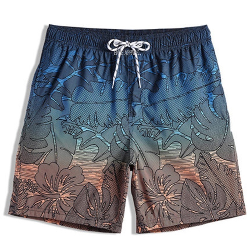 Cheap wholesale Custom print swimming trunks Beach Volleyball Shorts for men board shorts inner net brief